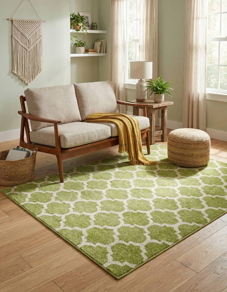 Detail image of  4' x 6' Lattice Rug