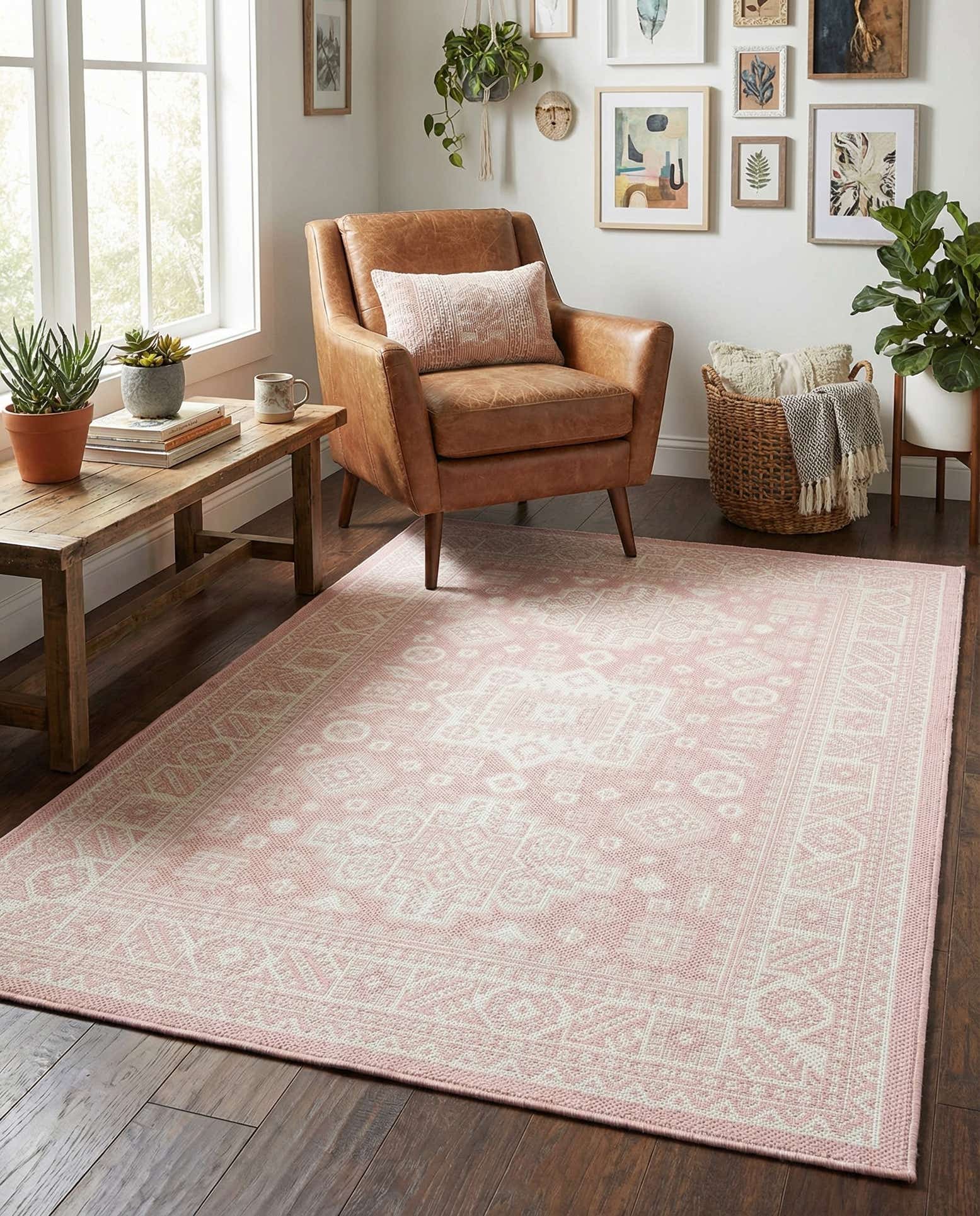 4' x 6' Easy-Clean Aztec Indoor / Outdoor Rug