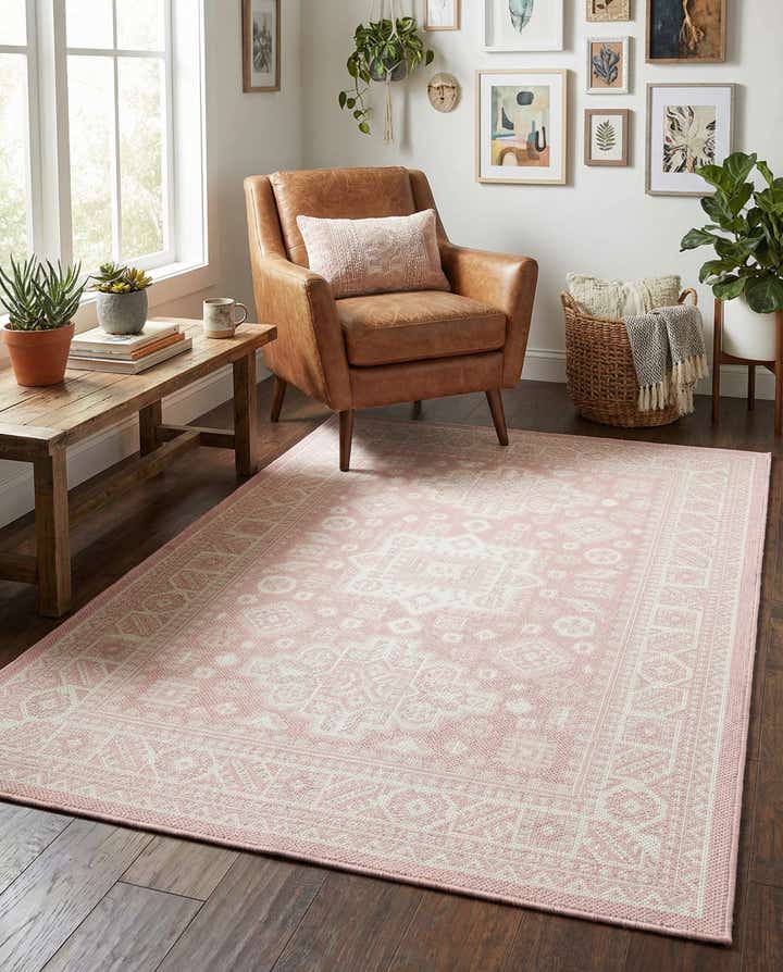 4' x 6' Easy-Clean Aztec Indoor / Outdoor Rug