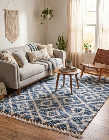 Blue Lagom Shag Rug