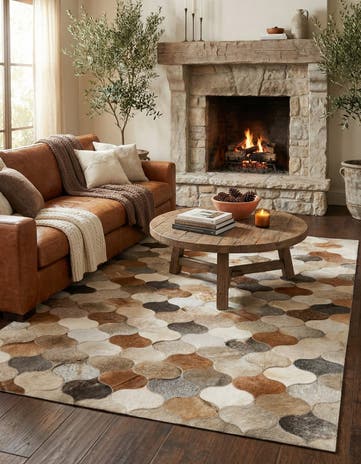 5' x 8' Cowhide - Patchwork Rug