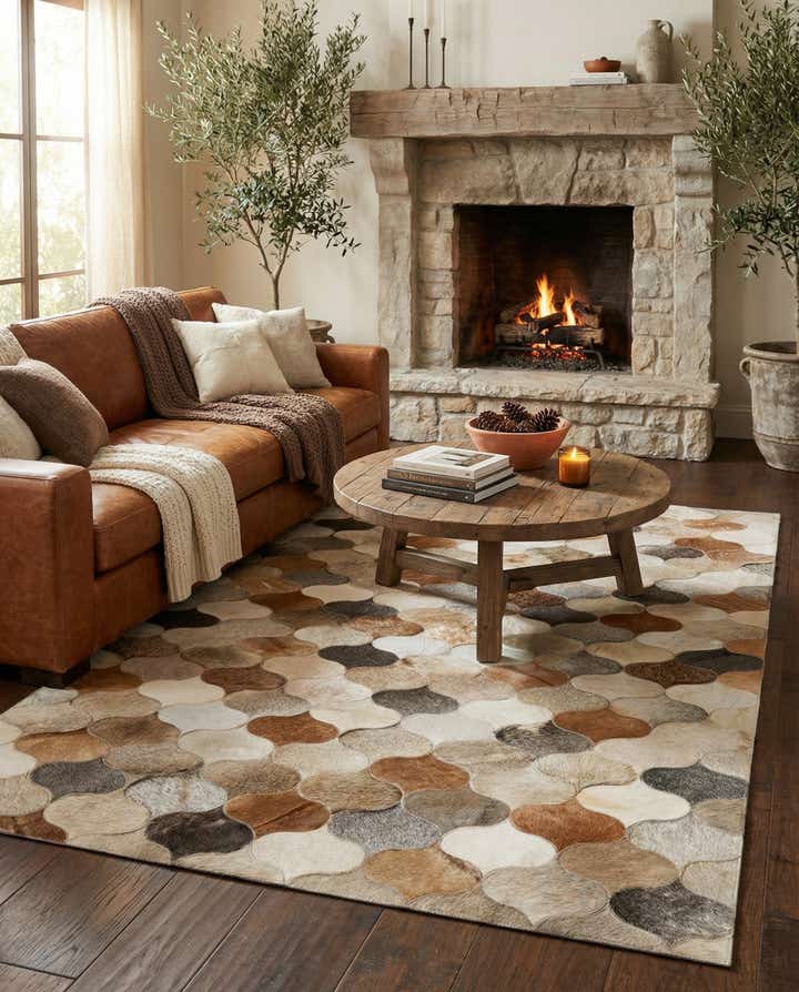 5' x 8' Cowhide - Patchwork Rug