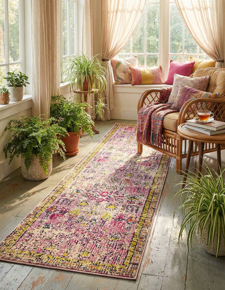 Detail image of 2' 7 x 10'  Washable Alta Runner Rug