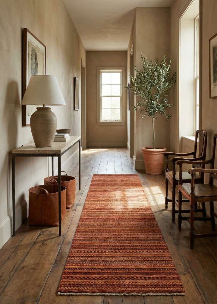 2' 7 x 10' Hand Knotted Ziegler Wool Runner Rug