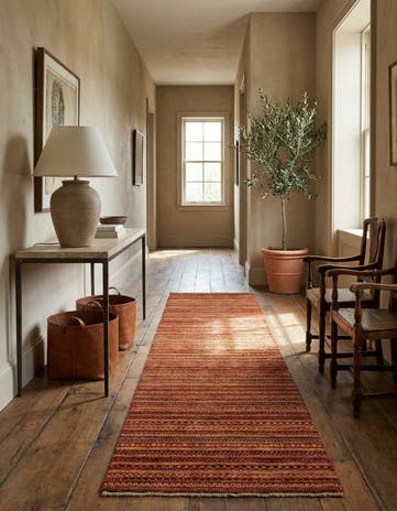 2' 7 x 10' Hand Knotted Ziegler Wool Runner Rug