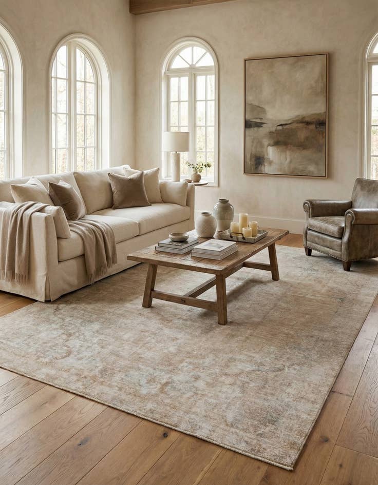 Detail image of  8' x 11' 1  Hand Knotted Ultra Vintage Persian Wool Rug