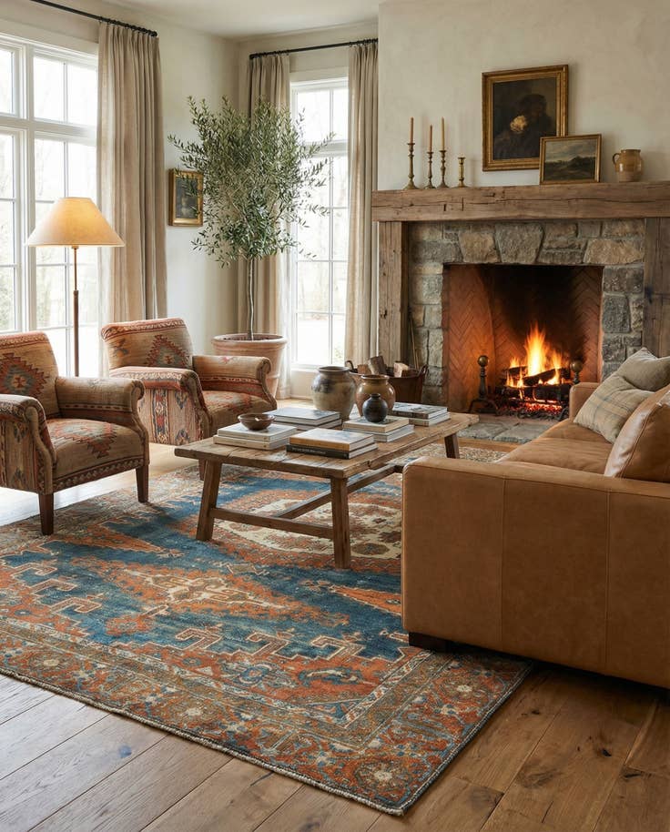 Detail image of 6' 10 x 10' 1 Viss Wool Rug