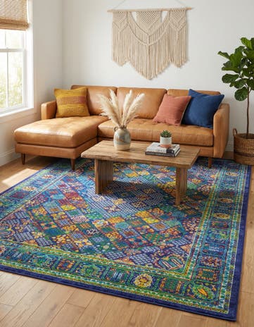 Navy Blue Calypso Rug