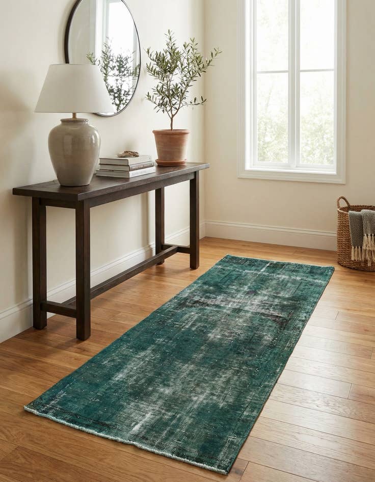 Detail image of 3' x 7' 7  Hand Knotted Ultra Vintage Persian Wool Runner Rug