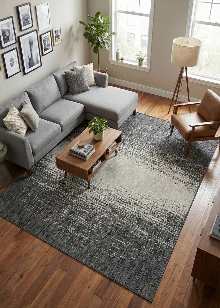 9' x 12' Easy-Clean Modern Indoor / Outdoor Rug