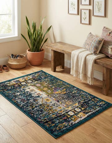 Teal Madeline Rug