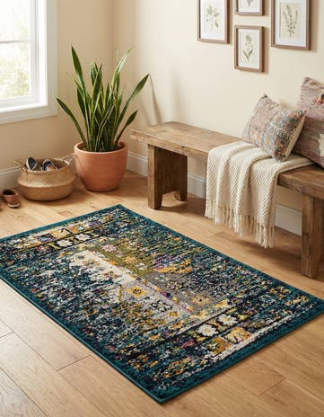 Teal Madeline Rug