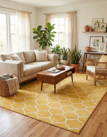 9' x 12' Lattice Frieze Rug