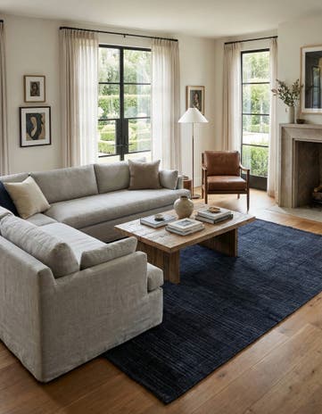 6' 2 x 9' 9 Hand Knotted Darya Wool Rug