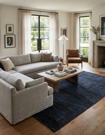 6' 2 x 9' 9 Hand Knotted Darya Wool Rug