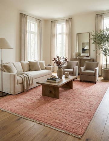 9' 1 x 12' 6 Hand Knotted Oushak Wool Rug
