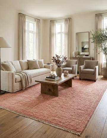 9' 1 x 12' 6 Hand Knotted Oushak Wool Rug