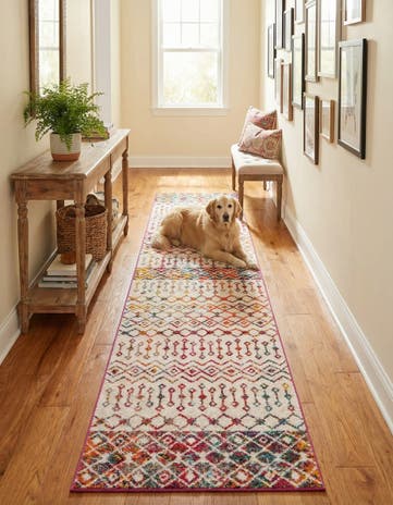 2' 7 x 12' Moroccan Trellis Runner Rug