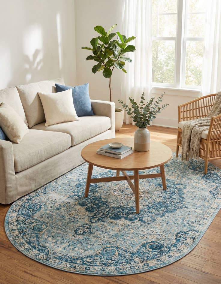 Detail image of 5' 3 x 8' Newport Oval Rug