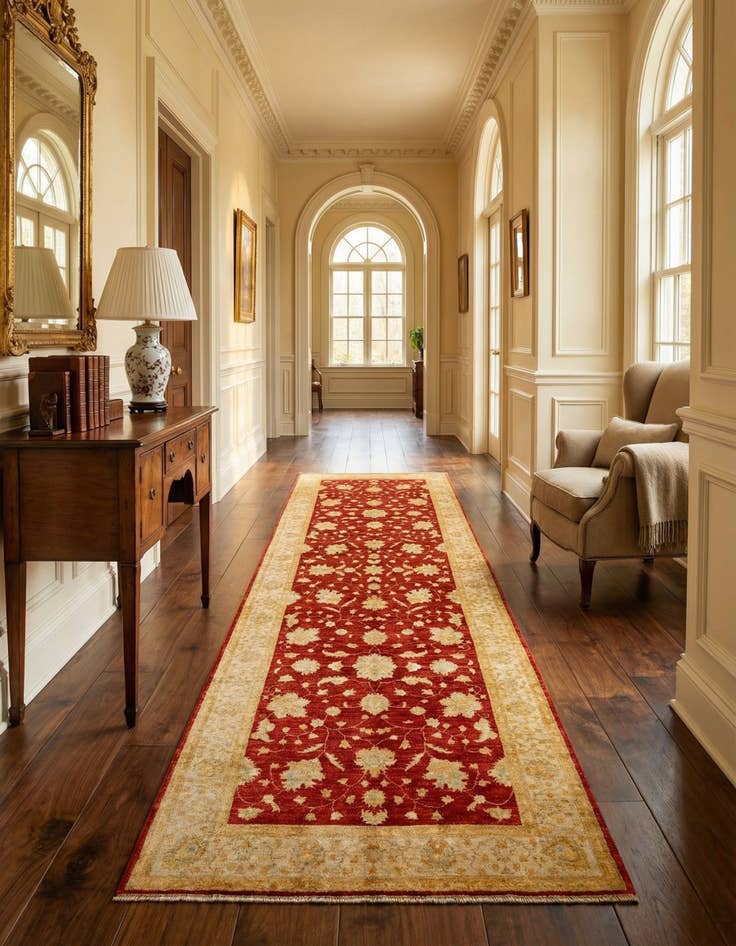 Detail image of  4' x 11' 7 Kaizar Wool Runner Rug