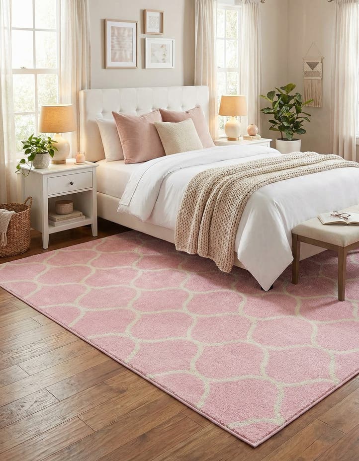 7' 10 x 11' Lattice Frieze Rug