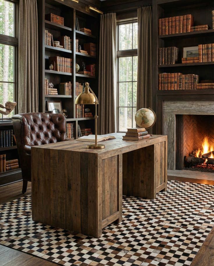 Detail image of 5' x 8' Cowhide Leather Rug