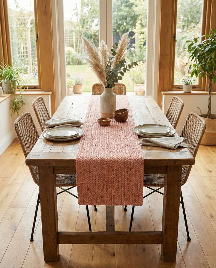 1' 2 x 6' 1 Handmade Braided Jute Table Runner Rug
