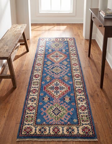 2' 3 x 6' Hand Knotted Kazak Runner Rug