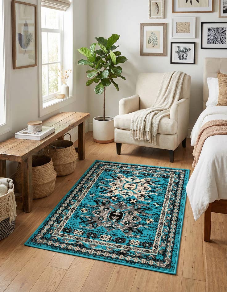 Detail image of 2' x 3' Heriz Design Rug