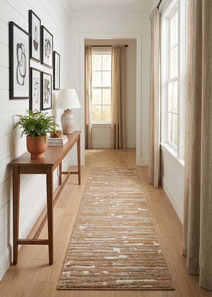 2' 7 x 10' Sepia Runner Rug