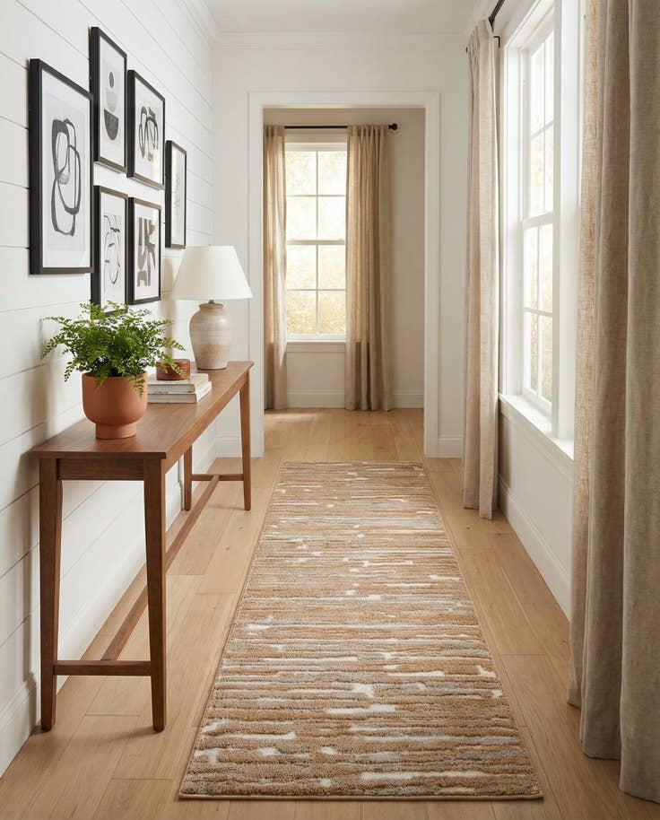 Detail image of 2' 7 x 10' Sepia Runner Rug