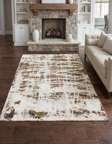 5' x 6' 7 Hand Knotted Ultra Vintage Persian Wool Square Rug