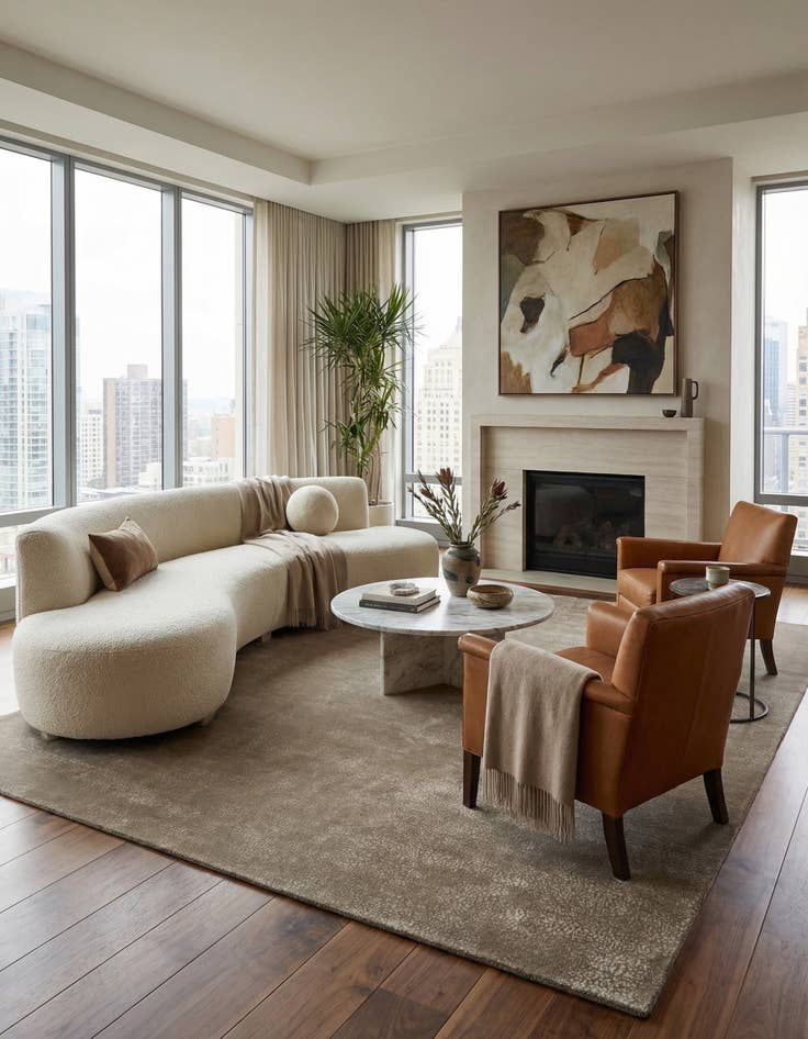 Detail image of 8' 4 x 10' Kooches Yardo Wool Rug