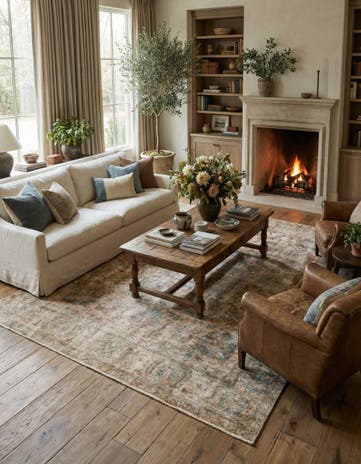 9' x 12' 10 Hand Knotted Ultra Vintage Persian Wool Rug