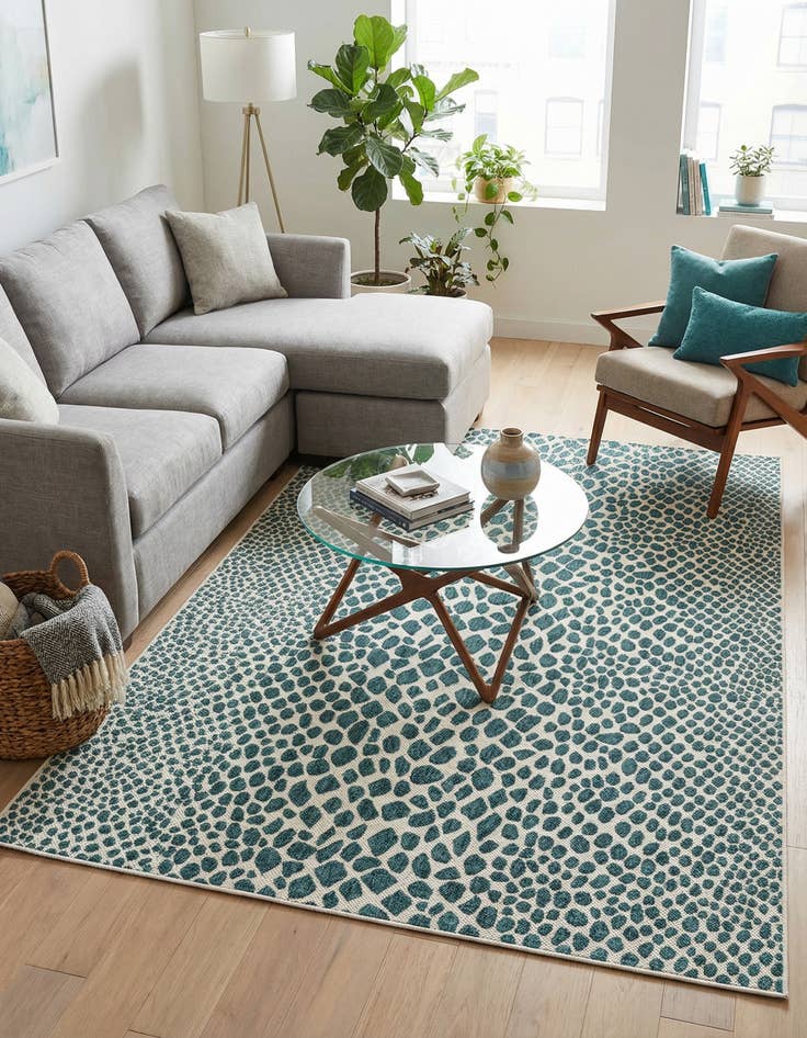 Detail image of 5' 3 x 8' Easy-Clean Jill Zarin Cape Town Indoor / Outdoor Rug