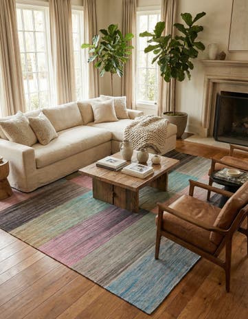 8' 9 x 11' 7 Hand Woven Kilim Modern Wool Rug