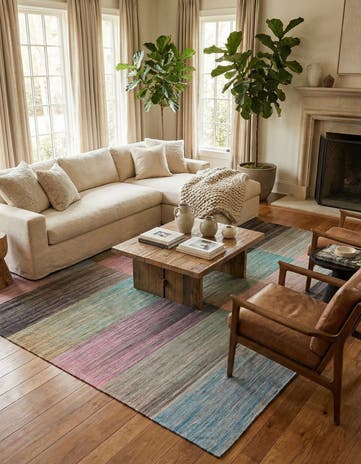 8' 9 x 11' 7 Hand Woven Kilim Modern Wool Rug