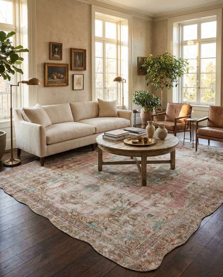 9' 5 x 11' 4 Hand Knotted Ultra Vintage Persian Wool Rug