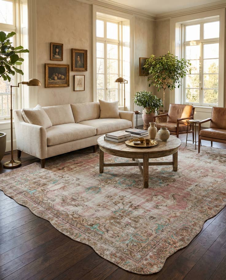 Detail image of 9' 5 x 11' 4 Hand Knotted Ultra Vintage Persian Wool Rug