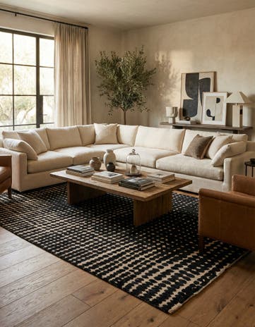 9' x 12' 2 Hand Knotted Darya Wool Rug