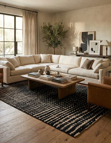 9' x 12' 2 Hand Knotted Darya Wool Rug