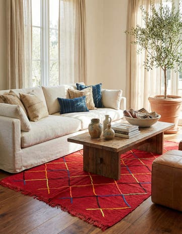 5' x 8' 2 Hand Knotted Moroccan Wool Rug