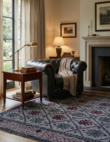 4' 10 x 6' 10 Hand Knotted Darya Wool Rug