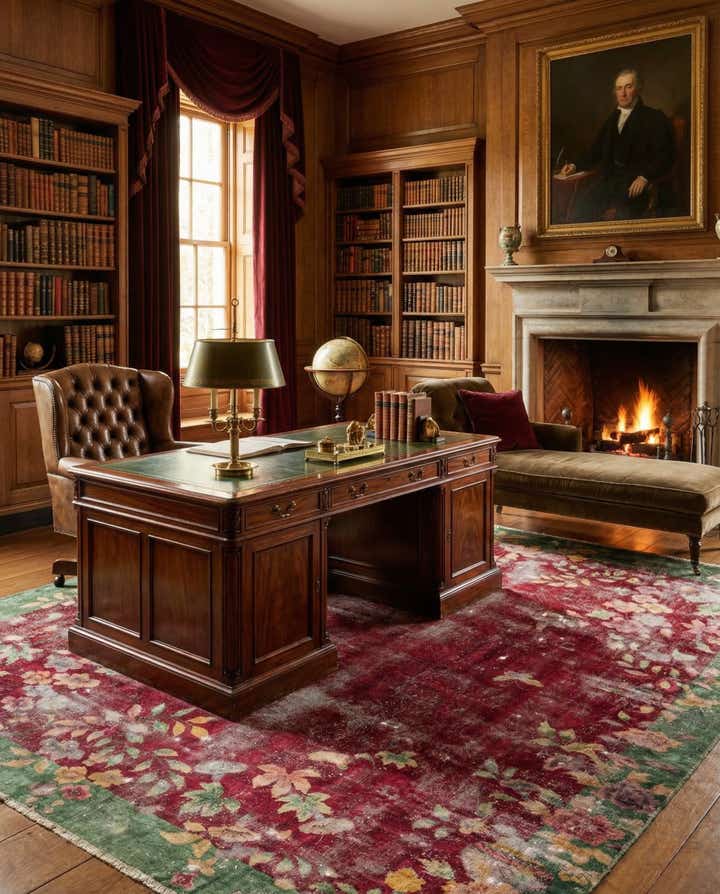 8' 5 x 10' 10 Hand Knotted Ultra Vintage Persian Wool Rug