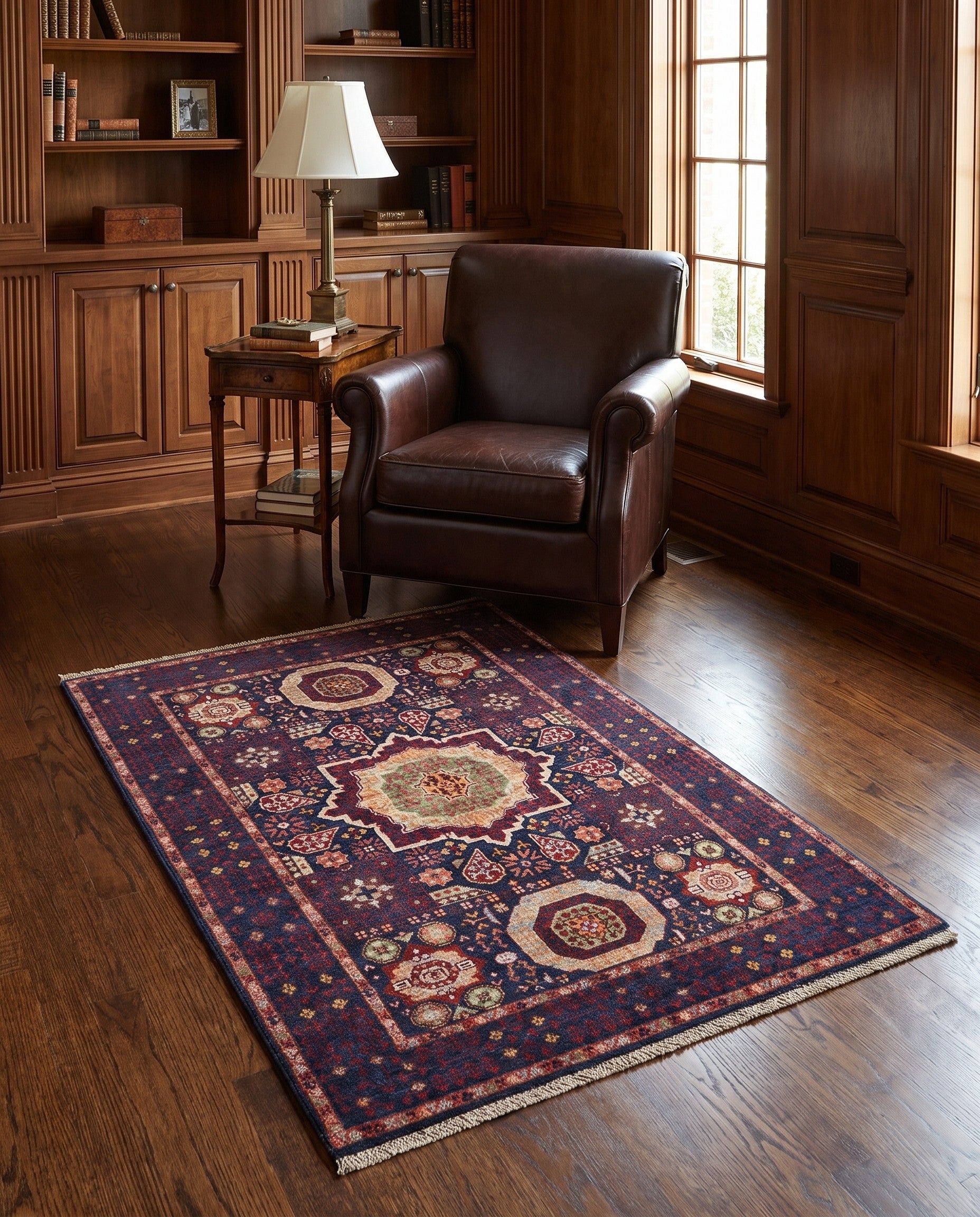 3' 5 x 5' 1 Hand Knotted Mamluk Ziegler Rug