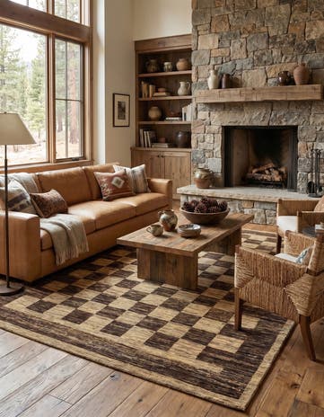 6' 6 x 9' 8 Hand Knotted Kashkuli Gabbeh Wool Rug