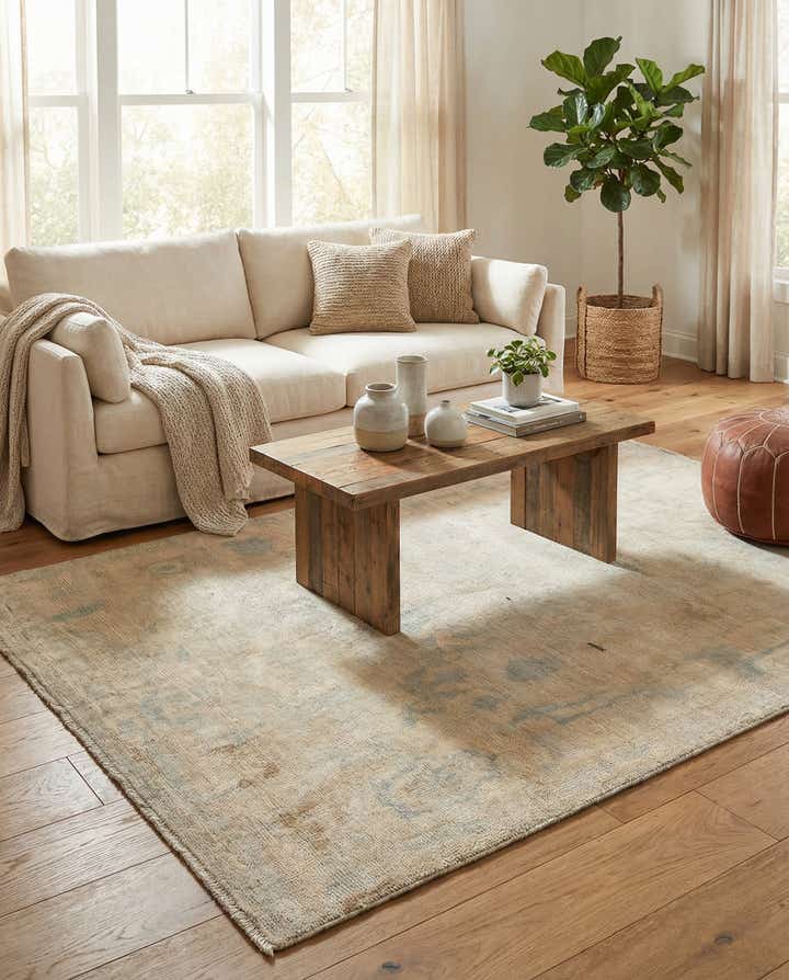 5' 6 x 8' 1 Hand Knotted Moroccan Wool Rug