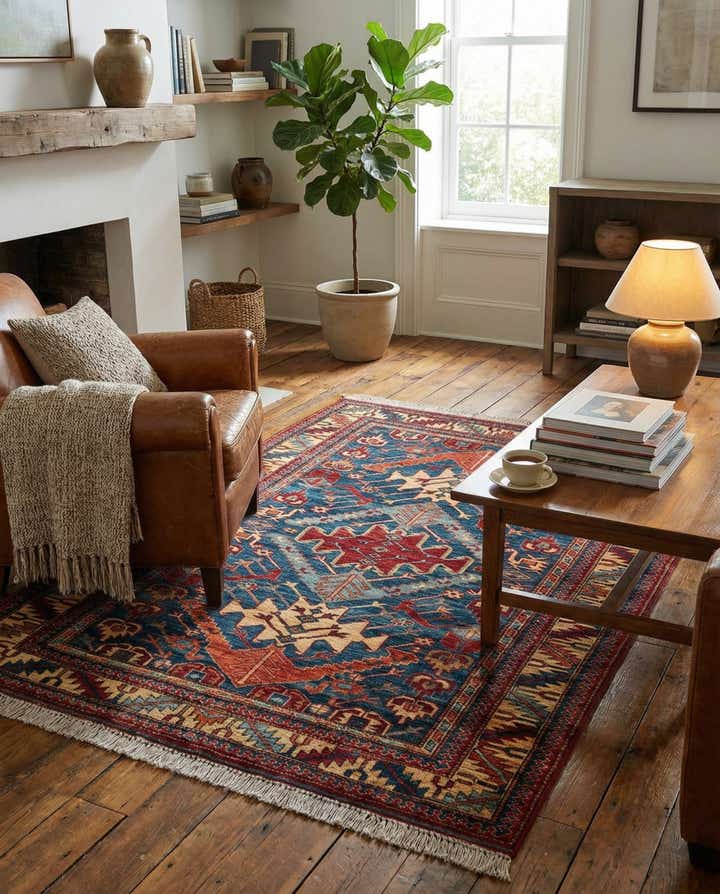 3' 10 x 5' 11 Hand Knotted Kazak Wool Rug