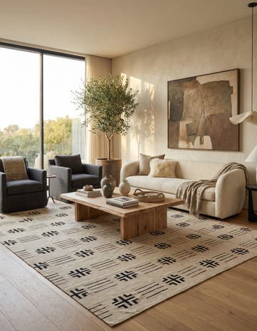 10' x 12' 8 Hand Woven Kilim Modern Wool Rug