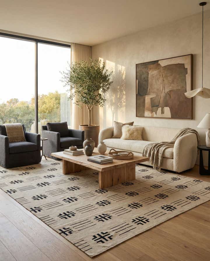 10' x 12' 8 Hand Woven Kilim Modern Wool Rug